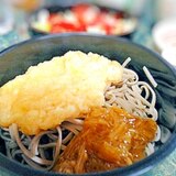 夏は☆ナメタケの黄身おろし蕎麦